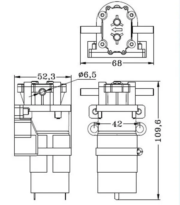 Factory direct sale high pressure portable micro gear pump with low price