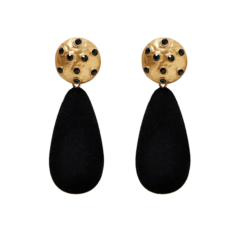 

Wholesale Gold Plated Jewelry Velvet Tassel Earrings For Women