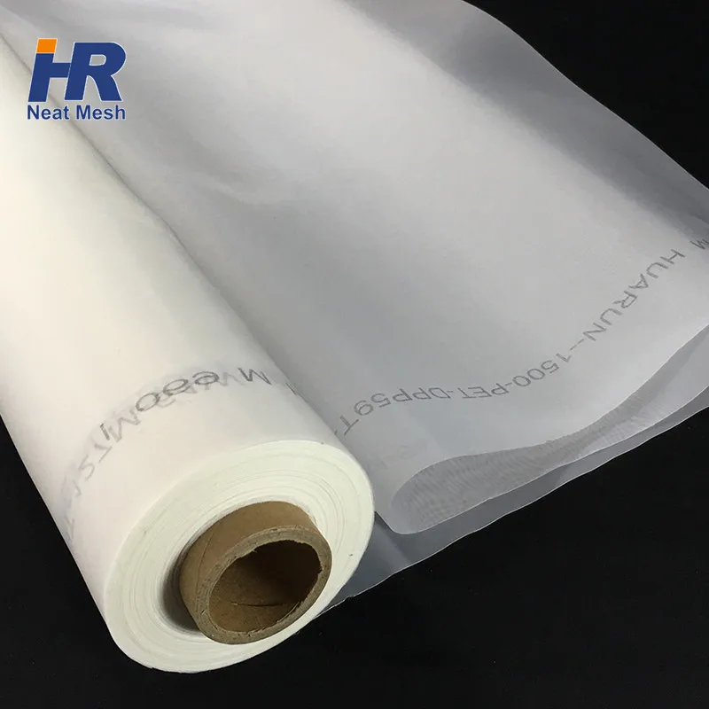 
2020 HuaRun Switzerland silk bolting cloth/silk screen/polyester screen printing mesh For Manual Screen Printing Machine 