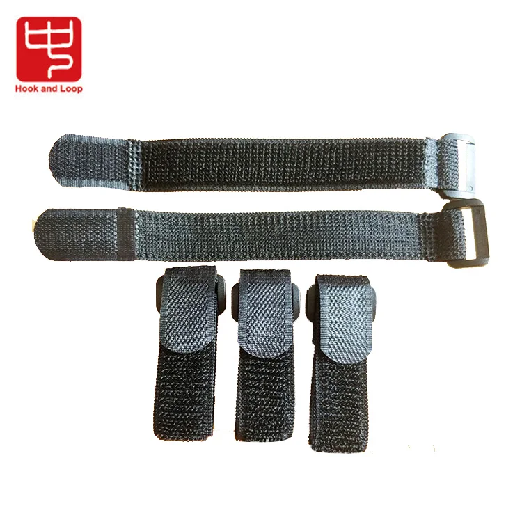 Reusable Adjustable Elastic Hook And Loop Fastener Strap With Buckle ...