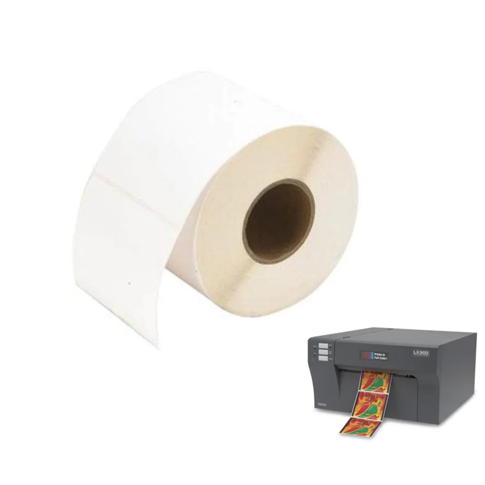 
High glossy poly Inkjet label Roll for Primera LX900 Label printer 