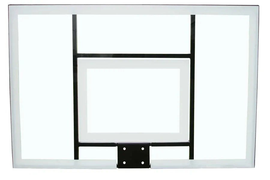 Aluminum Frame Backboard Padding 12mm Tempered Glass Basketball Hoop