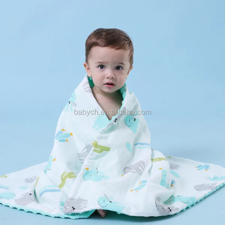 Free Sample Baby Comforter Blanket Soft Minky Fleece & Organic Cotton