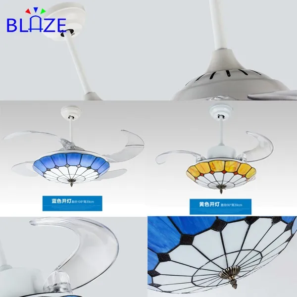 new products chandelier ceiling fan hidden blades modern