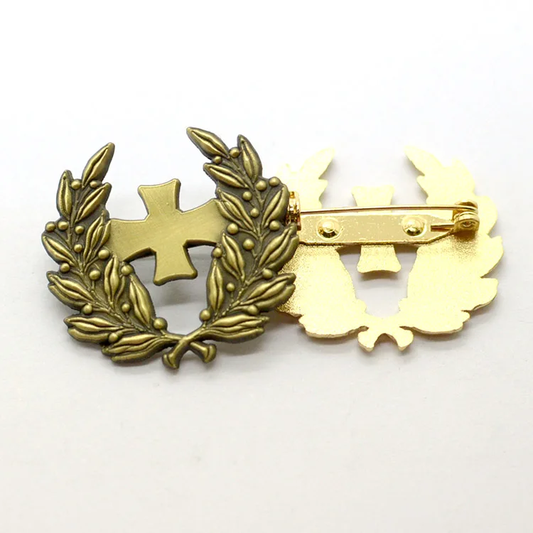Soft enamel zinc alloy custom fancy metal safety pins for badge