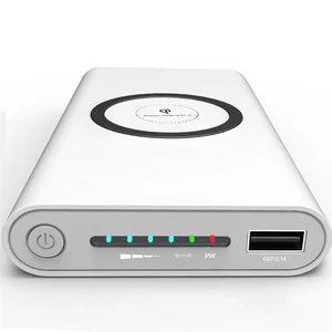 QI Wireless Charger Power Bank 10000mAh Smartphones