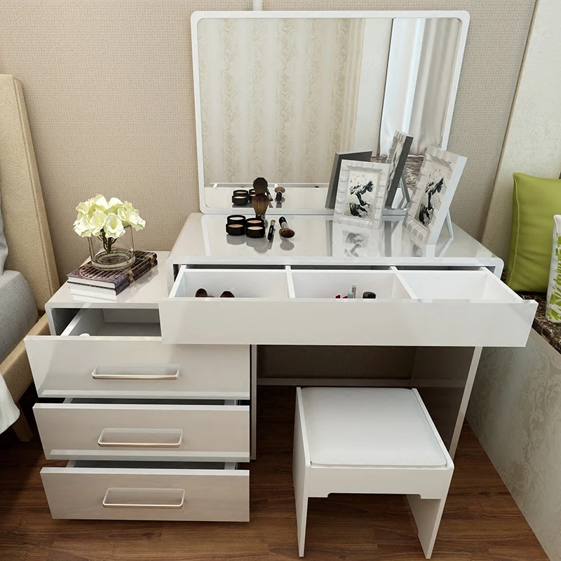 
Makeup Wooden Designs Girl Mirrored Dressing Table Price With Mirror And Stool 