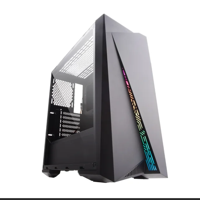 

2019 latest new Custom design clear led temper glass computer GAMING Case pc tower case for gamer