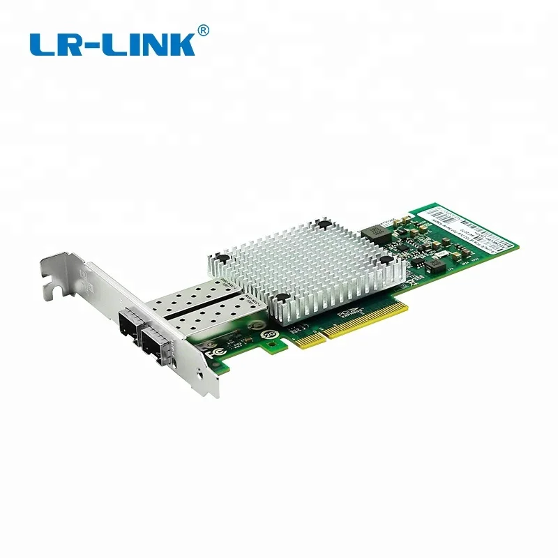 

LR-LINK PCIe x8 Dual SFP+ Port 10G Network Card Compatible With Intel X520, Green
