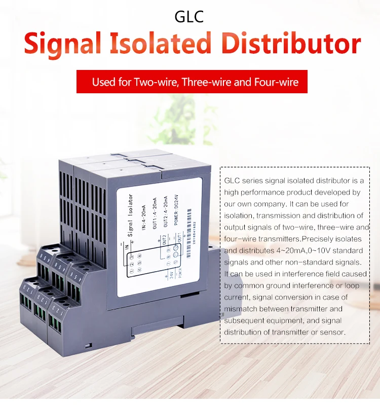Glc 420ma Signal Isolator Dc Signal Converter Analog Input Output