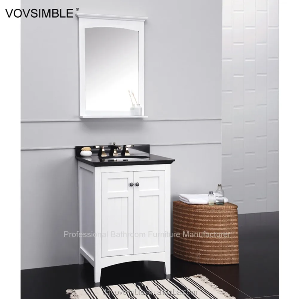 Wooden Solid Wood Bathroom Furniture Cabinet Bathroom Mirror