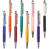 High Quality Promotional Gift Metal Crystal Bling Stylus Ball Pen With Engraved Logo