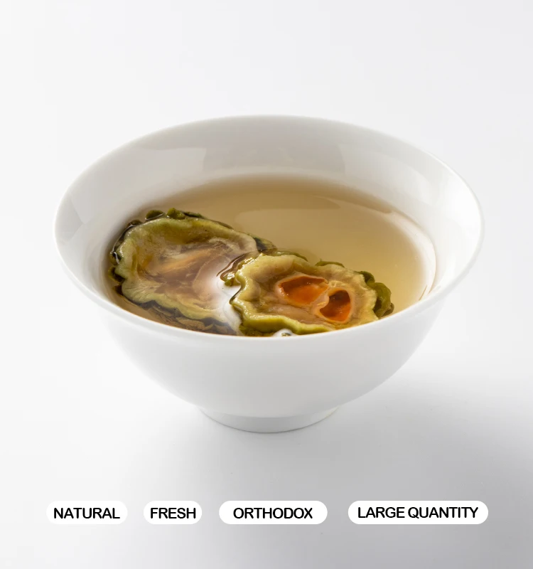 
Green nature without addition food Bitter Sympathetic after Baked dried bitter melon 