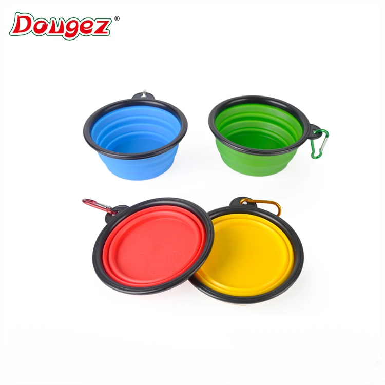 

Custom Logo eco-friendly silicone folding collapsible travel pet bowl with hook portable pet dog feeder dog dishes, N/a