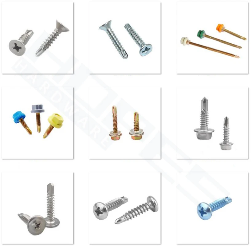 
Pan button head Self drilling screw with Washer Collar M2.9 M3.5 M3.9 M4.2 M4.8 M5.5 M6.3 various length 