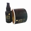 Custom Printing Black Background Hot Stamping Gold Barcode Printed Adhesive Label Food Usage Level Healthy Paper Sticker