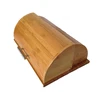 Half-cylinder shaped big bamboo wood bread boxes/bread bin