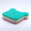 Cute cartoon bear modeling cleaning sponge kitchen cleaning tools