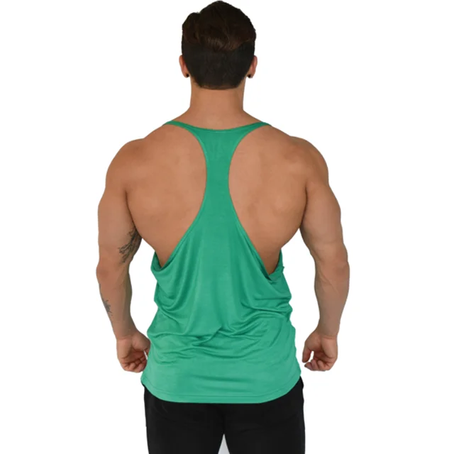 

Mens Fitness Singlet Active Stringer Tank Top Bodybuilding For Men