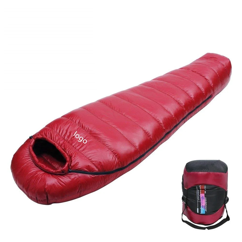 
Woqi Outdoor waterproof camping Ultralight 4season Mummy Goose Down Sleeping Bag  (60824614177)