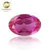 wholesale machine cut oval shape polished synthetic ruby