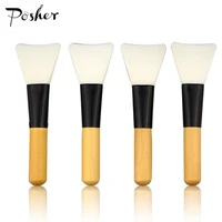 

Custom Logo Single Wood Handle Mini Silicone Face Mask Brush