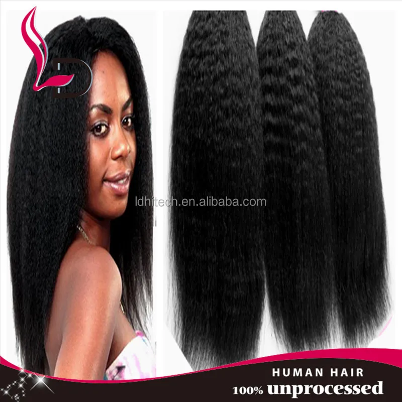 human hair yaki weave