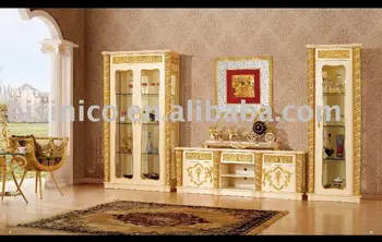 New Item Antique Living Room Furniture Set Tv Stand And Display