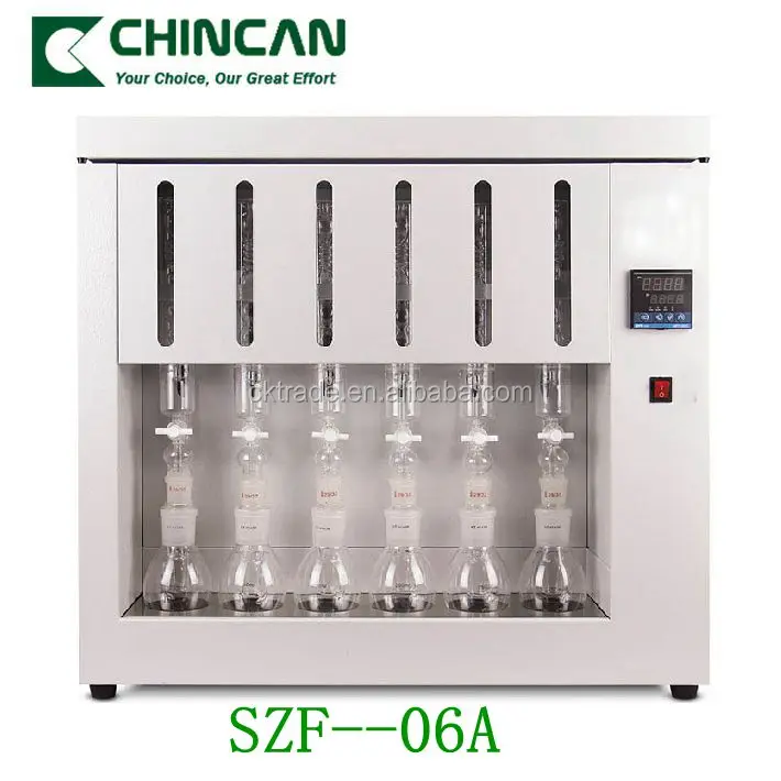 Chincan Lab Automatic Soxhlet Extraction Apparatus Soxhlet Fat Analyzer Fat Tester Szf 06c Szf 7006