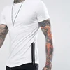 High Quality OEM new designer Men's white T Shirt with side zips in plain