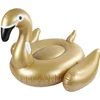 New Cheap Beach Gold Blow Up Inflatable Wild Swan Swimming Party Raft Pool Float Toy