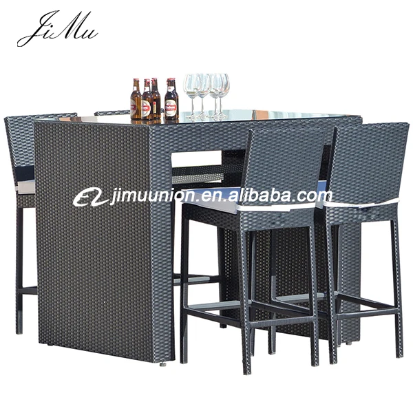  wholesale cheap bamboo rattan wicker bistro rattan arm chair for outdoor