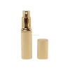 Gold 8ml10ml 20ml aluminum metal square twist perfume spray atomizer