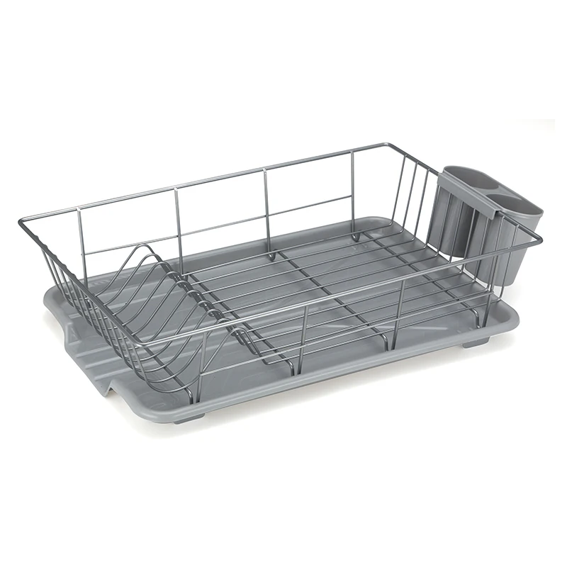 stainless steel dish rack and drainer