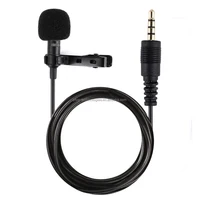 

FREE SAMPLE supply external portable 3.5mm/35mm wired lavalier lapel microphone for mobile phones recording