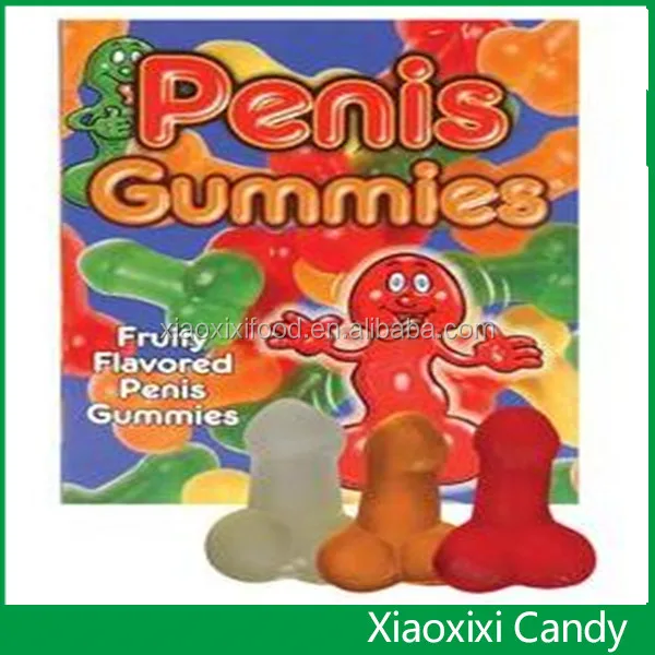 Halal Custom Giant Sexy Penis Shaped Gummy Candy. 