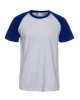 Two Tone Blue T-shirt Cheap 100% Combed Ringspun Cotton Overseas TShirts Plain