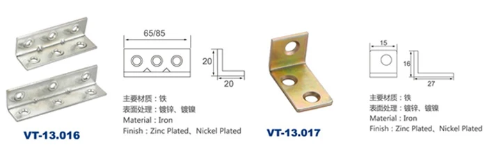 Small furniture frame corner bracket