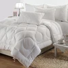 China supplier 100%cotton fiber luxury square stitching warm comforter set full size bed comforter set