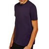 Wholesale mercerized brushed men's deer classic fit t-shirts for men 100% cotton