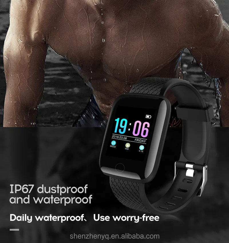 2020 New 116 Plus Smart Bracelet Watch Heart Rate Monitor Sports Smart