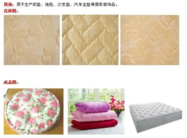 pattern of computerized Non-shuttle(chain stitch)multi needle quilting machine