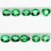 

gemstone jewelry factory wholesale luxury oval waterdrop heart shape 0.6-5ct natural stone jewelry green Tsavorit loose gemstone