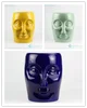 RYNQ55-C/D/F Solid color human face design ceramic art stool
