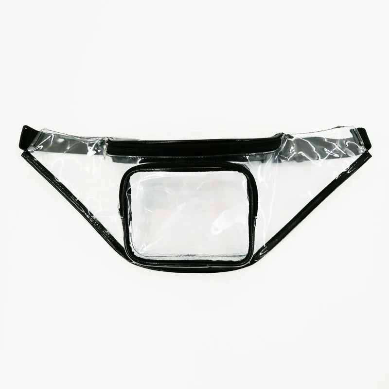 

Wholesale Clear PVC Waist Bag Transparent Fanny Pack with Belt from factory