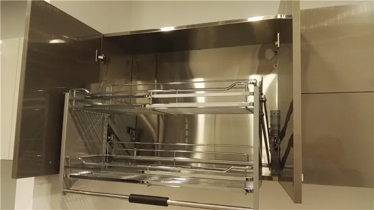 stainless steel double sink cabinet