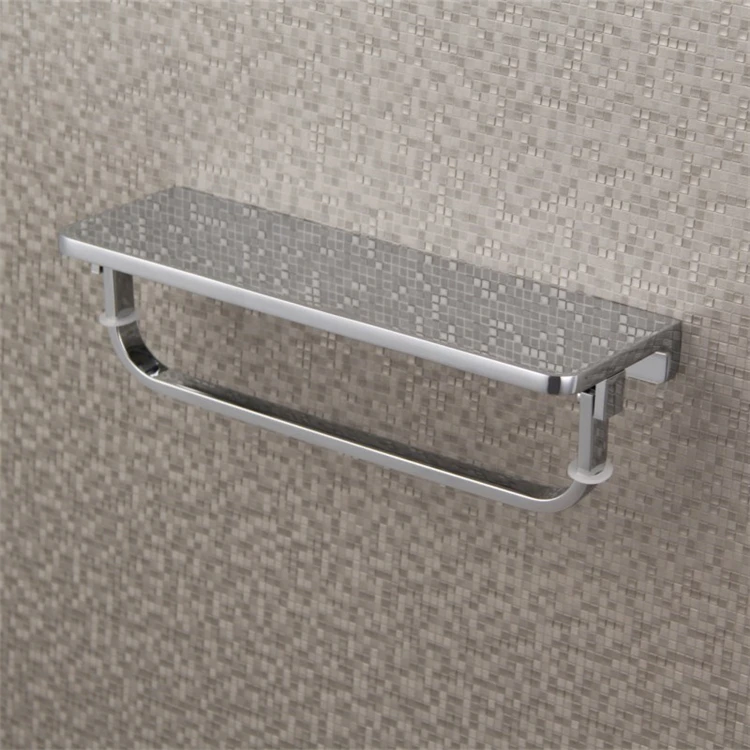 Wall Mounted Stainless Steel Bathroom Shelf Bracket Shelves Basket