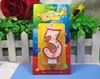 Factory Wholesale Paraffin Wax Colorful Birthday Musical Note Cake Number Candles/Figure cake candles