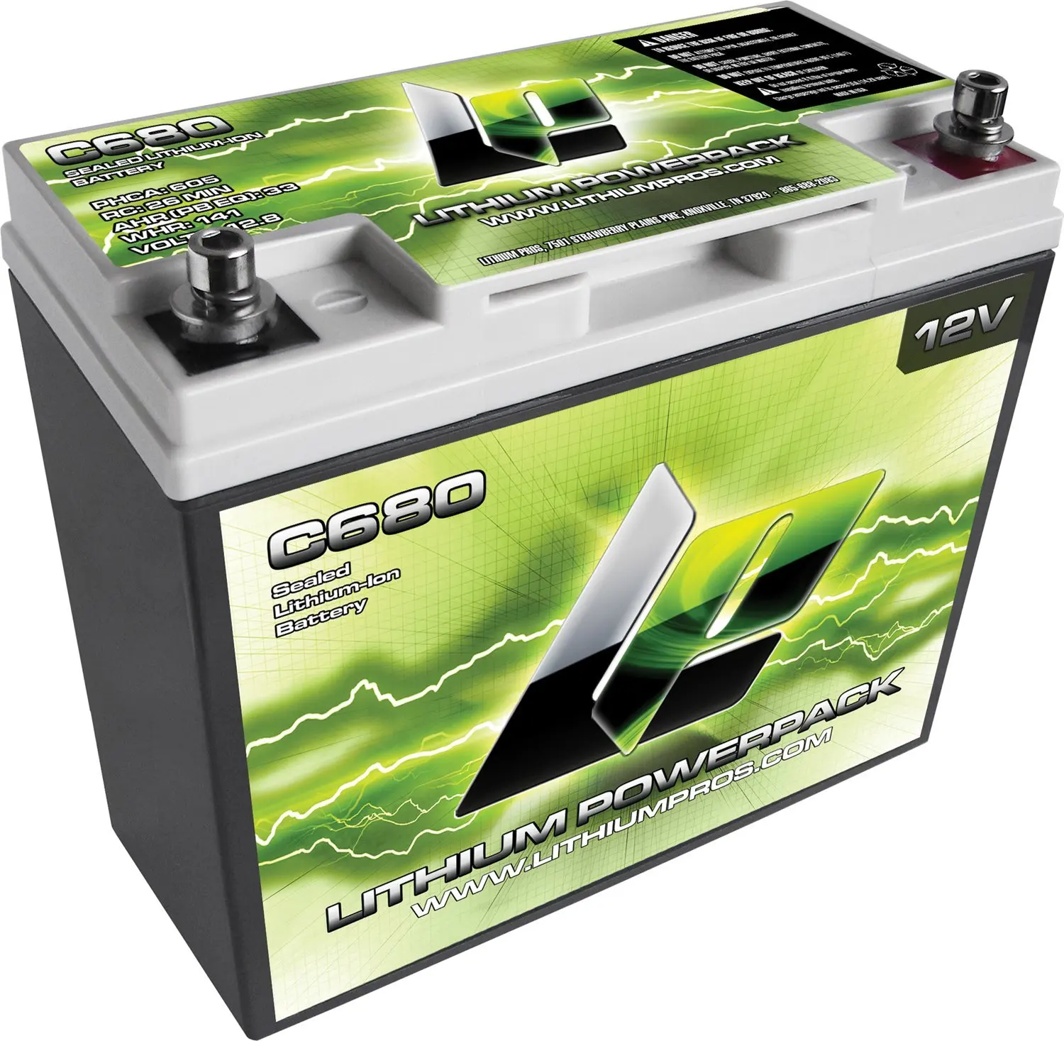 Buy Lithium Pros C680 12V Lithium-Ion Powerpack Battery ...