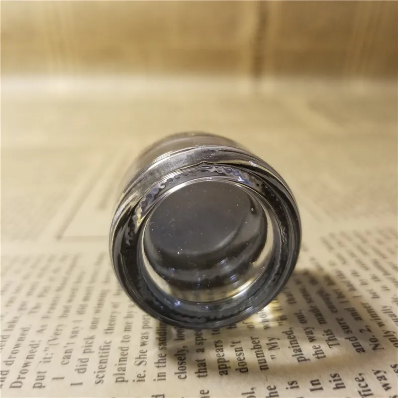 120毫升儿童证明玻璃化妆品罐容器与黑色盖子